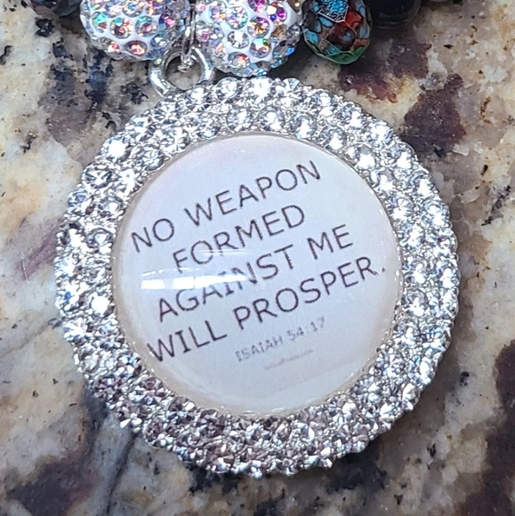handmade Jewelry - NWT  No weapons formed against m stretchy bracelet